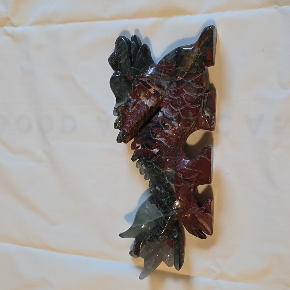 Red jasper  dragon